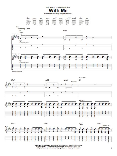 with you lyrics sum 41|WITH ME CHORDS by Sum 41 @ Ultimate.